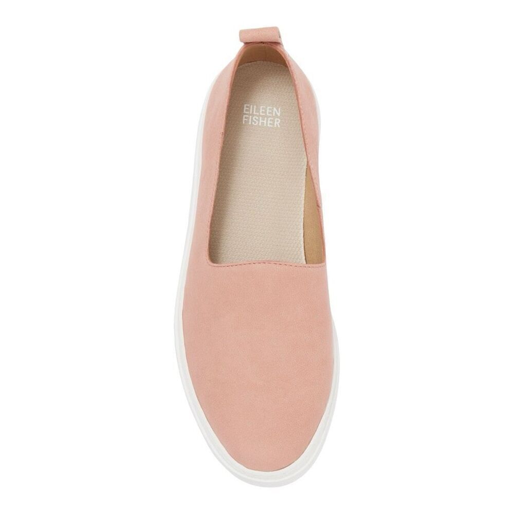 Eileen Fisher prosper slip-on buttery soft suede comfort shoes desert rose 8 NWB - Picture 4 of 6